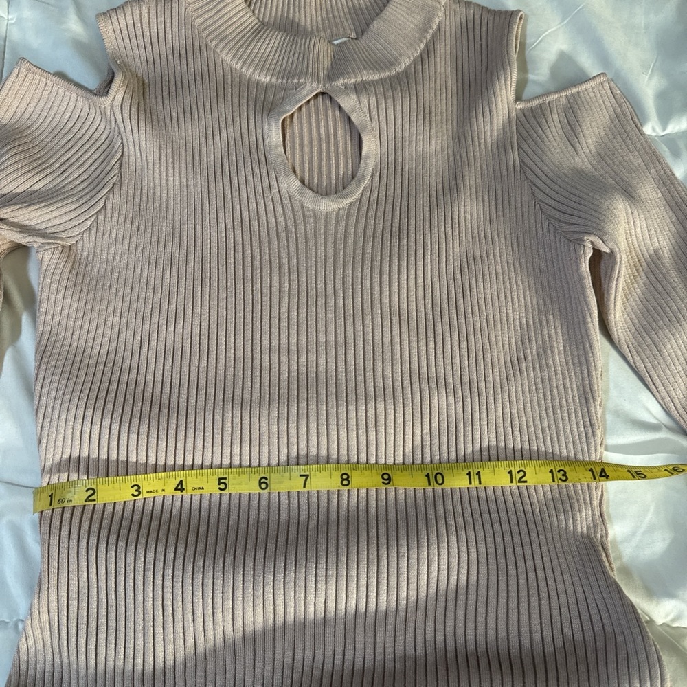 Say What? Tan Ribbed Dress - Picture 5 of 6
